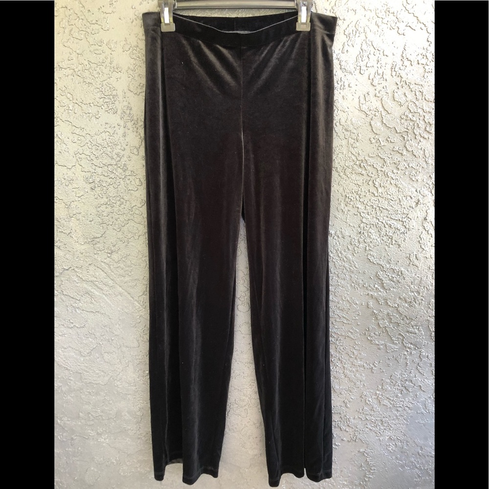 Black velvet pant